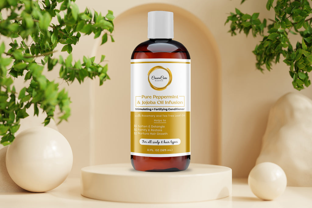 Pure Peppermint & Jojoba Oil Infusion, Stimulating + Fortifying Conditioner